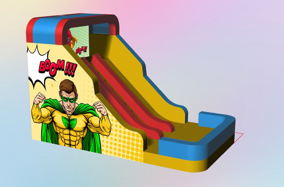 Glissade super-héros 100% PVC