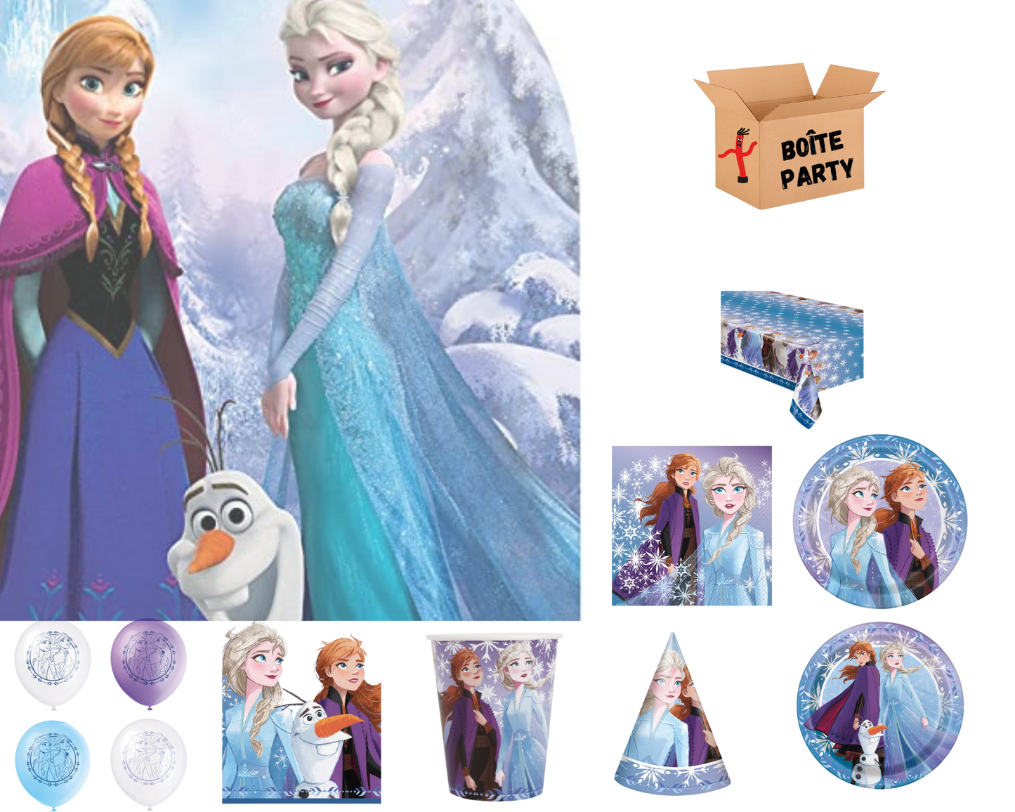 Boîte Party Reine des Neiges