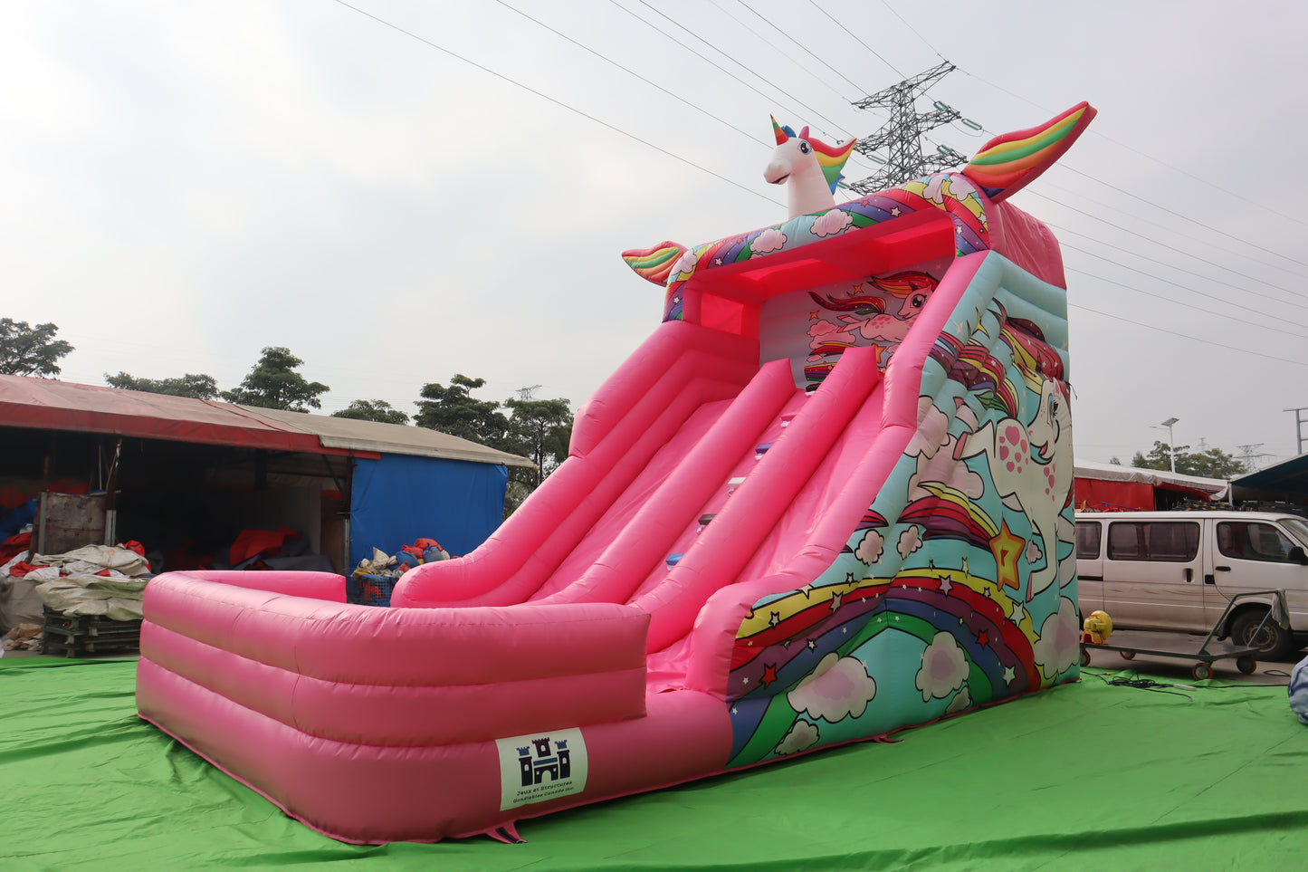 Glissade Licorne 100% PVC